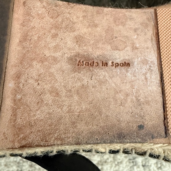 CELINE Black Leather Espadrilles with leather strap/buckle, Women Size 38 - Picture 9 of 9